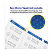 Permanent Laser Print-to-the-Edge ID Labels w/SureFeed, 1.66" dia, White, 600/PK OrdermeInc OrdermeInc