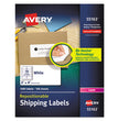 AVERY PRODUCTS CORPORATION Repositionable Shipping Labels w/Sure Feed, Inkjet/Laser, 2 x 4, White, 1000/Box