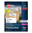 AVERY PRODUCTS CORPORATION Waterproof Shipping Labels with TrueBlock and Sure Feed, Laser Printers, 2 x 4, White, 10/Sheet, 50 Sheets/Pack