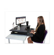 High Rise Height Adjustable Standing Desk with Keyboard Tray, 31" x 31.25" x 5.25" to 20", Gray/Black OrdermeInc OrdermeInc