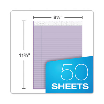 Prism + Colored Writing Pads, Wide/Legal Rule, 50 Pastel Orchid 8.5 x 11.75 Sheets, 12/Pack OrdermeInc OrdermeInc