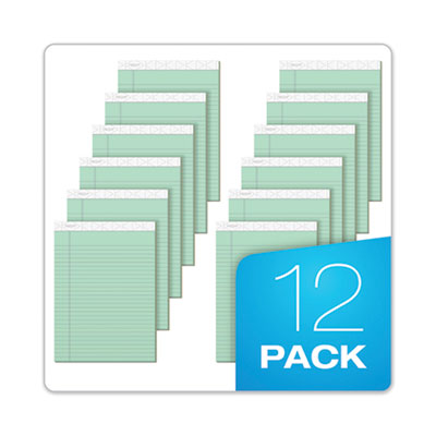 Prism + Colored Writing Pads, Wide/Legal Rule, 50 Pastel Green 8.5 x 11.75 Sheets, 12/Pack OrdermeInc OrdermeInc