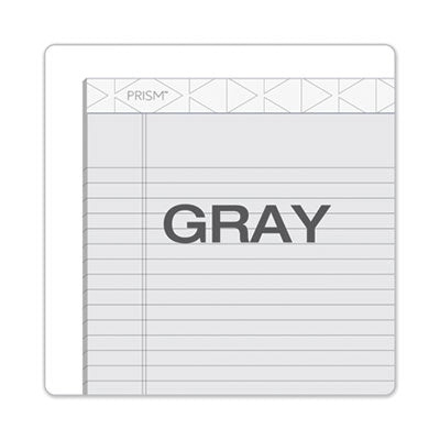Prism + Colored Writing Pads, Wide/Legal Rule, 50 Pastel Gray 8.5 x 11.75 Sheets, 12/Pack OrdermeInc OrdermeInc
