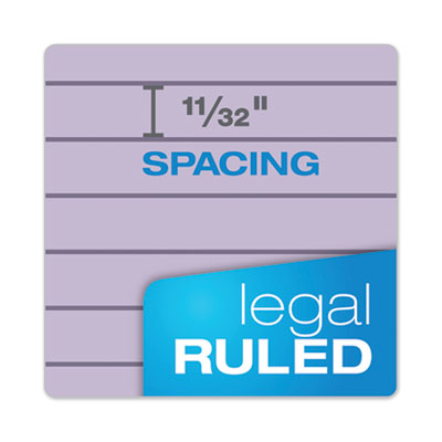 Prism + Colored Writing Pads, Wide/Legal Rule, 50 Pastel Orchid 8.5 x 11.75 Sheets, 12/Pack OrdermeInc OrdermeInc