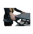 High Rise Height Adjustable Standing Desk with Keyboard Tray, 36" x 31.25" x 5.25" to 20", Gray/Black OrdermeInc OrdermeInc