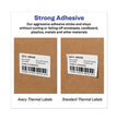 Multipurpose Thermal Labels, 1.13 x 3.5, White, 130/Roll, 2 Rolls/Pack OrdermeInc OrdermeInc