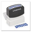 Universal® Message Stamp, APPROVED, Pre-Inked One-Color, Blue - OrdermeInc