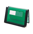Smead™ Poly Wallets, 2.25" Expansion, 1 Section, Elastic Cord Closure, Letter Size, Translucent Green - OrdermeInc