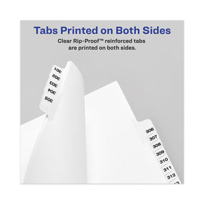 Avery-Style Preprinted Legal Bottom Tab Divider, 26-Tab, Exhibit I, 11 x 8.5, White, 25/PK OrdermeInc OrdermeInc