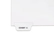 Avery-Style Preprinted Legal Bottom Tab Divider, 26-Tab, Exhibit A, 11 x 8.5, White, 25/PK