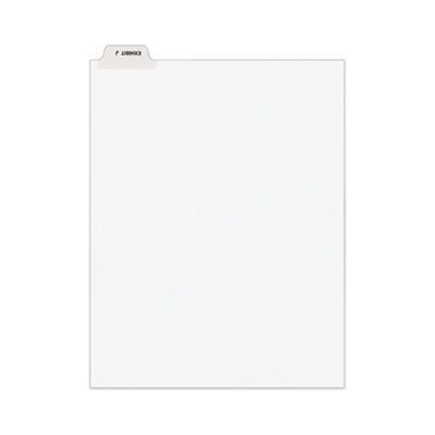 Avery-Style Preprinted Legal Bottom Tab Divider, 26-Tab, Exhibit J, 11 x 8.5, White, 25/PK OrdermeInc OrdermeInc