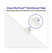 Avery-Style Preprinted Legal Bottom Tab Divider, 26-Tab, Exhibit A, 11 x 8.5, White, 25/PK