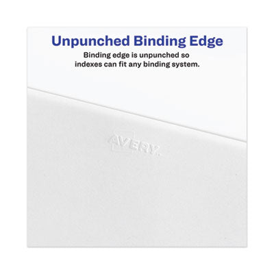 Avery-Style Preprinted Legal Bottom Tab Divider, 26-Tab, Exhibit J, 11 x 8.5, White, 25/PK OrdermeInc OrdermeInc