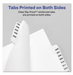 Avery-Style Preprinted Legal Bottom Tab Divider, 26-Tab, Exhibit J, 11 x 8.5, White, 25/PK OrdermeInc OrdermeInc