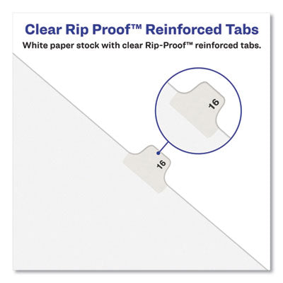 Avery-Style Preprinted Legal Bottom Tab Divider, 26-Tab, Exhibit I, 11 x 8.5, White, 25/PK OrdermeInc OrdermeInc