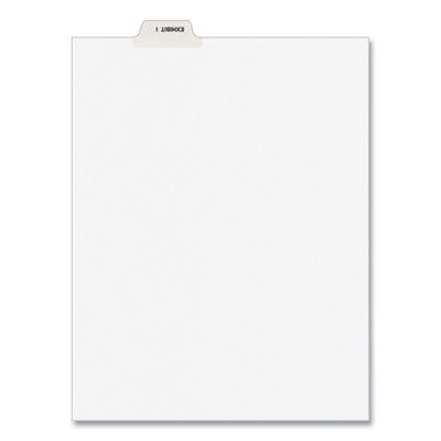 Avery-Style Preprinted Legal Bottom Tab Divider, 26-Tab, Exhibit I, 11 x 8.5, White, 25/PK OrdermeInc OrdermeInc