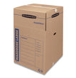 SmoothMove Wardrobe Box, Regular Slotted Container (RSC), 24" x 24" x 40", Brown/Blue, 3/Carton OrdermeInc OrdermeInc