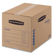 SmoothMove Basic Moving Boxes, Regular Slotted Container (RSC), Small, 12" x 16" x 12", Brown/Blue, 25/Bundle OrdermeInc OrdermeInc