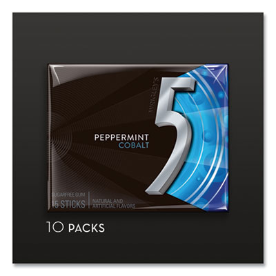 5 Gum, Peppermint Cobalt, 15 Sticks/Pack, 10 Packs/Box OrdermeInc OrdermeInc