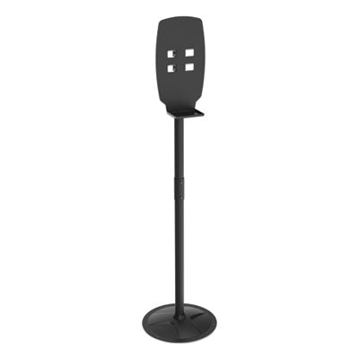 Floor Stand for Sanitizer Dispensers, Height Adjustable from 50" to 60", Black - OrdermeInc
