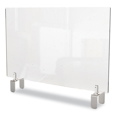 Clear Partition Extender with Attached Clamp, 29 x 3.88 x 30, Thermoplastic Sheeting OrdermeInc OrdermeInc