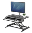 Lotus LT Sit-Stand Workstation, 34.38" x 28.38" x 7.62", Black OrdermeInc OrdermeInc