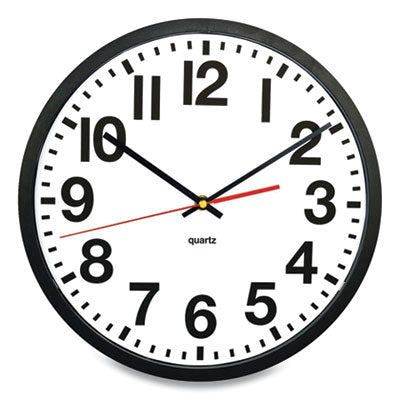 Tempus Wall Clock, 11.8" Overall Diameter, Black Case, 1 AA (sold separately) OrdermeInc OrdermeInc