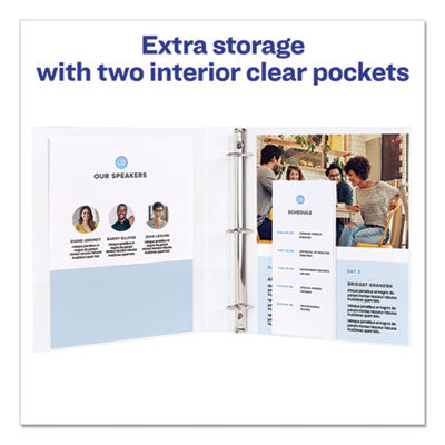 Legal Durable View Binder with Round Rings, 3 Rings, 1" Capacity, 14 x 8.5, White OrdermeInc OrdermeInc