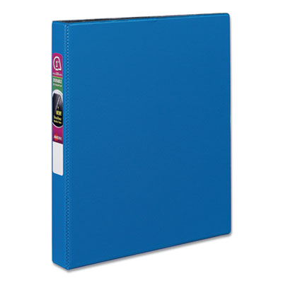 AVERY PRODUCTS CORPORATION Durable Non-View Binder with DuraHinge and Slant Rings, 3 Rings, 1" Capacity, 11 x 8.5, Blue