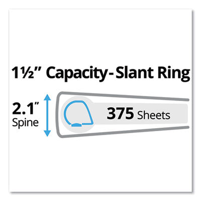 Durable Non-View Binder with DuraHinge and Slant Rings, 3 Rings, 1.5" Capacity, 11 x 8.5, Black OrdermeInc OrdermeInc