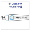 Showcase Economy View Binder with Round Rings, 3 Rings, 3" Capacity, 11 x 8.5, Black OrdermeInc OrdermeInc