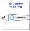 Showcase Economy View Binder with Round Rings, 3 Rings, 1.5" Capacity, 11 x 8.5, Black OrdermeInc OrdermeInc