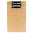 Universal® Hardboard Clipboard with Low-Profile Clip, 0.5" Clip Capacity, Holds 8.5 x 14 Sheets, Brown, 3/Pack - OrdermeInc