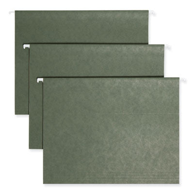 SMEAD MANUFACTURING CO. Hanging Folders, Letter Size, 1/5-Cut Tabs, Standard Green, 25/Box - OrdermeInc