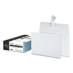 QUALITY PARK PRODUCTS Greeting Card/Invitation Envelope, A-4, Square Flap, Redi-Strip Adhesive Closure, 4.5 x 6.25, White, 50/Box - OrdermeInc