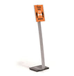 Info Sign Duo Floor Stand, Letter-Size Inserts, 15 x 46.5, Clear OrdermeInc OrdermeInc