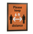 DURABLE OFFICE PRODUCTS CORP. DURAFRAME Sign Holder, 8.5 x 11, Black Frame, 2/Pack - OrdermeInc