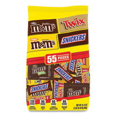 MARS, INC. Chocolate Favorites Fun Size Candy Bar Variety Mix, 31.18 oz Bag, 55 Pieces, Ships in 1-3 Business Days - OrdermeInc