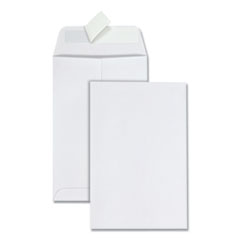 QUALITY PARK PRODUCTS Redi-Strip Catalog Envelope, #1, Cheese Blade Flap, Redi-Strip Adhesive Closure, 6 x 9, White, 100/Box - OrdermeInc