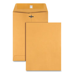Quality Park™ Clasp Envelope, 28 lb Bond Weight Kraft, #75, Square Flap, Clasp/Gummed Closure, 7.5 x 10.5, Brown Kraft, 100/Box OrdermeInc OrdermeInc