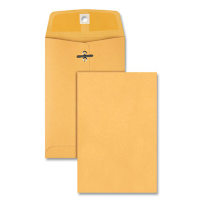 Quality Park™ Clasp Envelope, 28 lb Bond Weight Kraft, #35, Square Flap, Clasp/Gummed Closure, 5 x 7.5, Brown Kraft, 100/Box OrdermeInc OrdermeInc