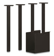 Coze Writing Desk Post Legs with U-Storage Compartment, 5.75" x 28", Black, 4 Legs/Set OrdermeInc OrdermeInc