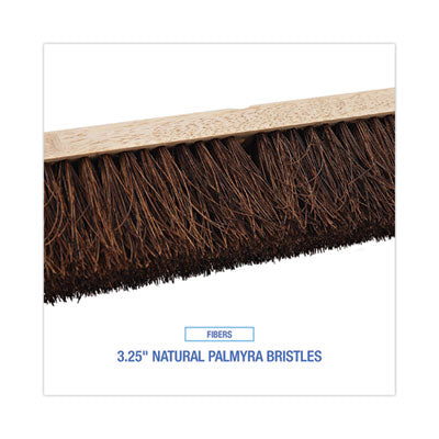 Boardwalk® Floor Brush Head, 3.25" Natural Palmyra Fiber Bristles, 24" Brush OrdermeInc OrdermeInc