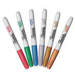 Sharpie® Metallic Fine Point Permanent Markers, Fine Bullet Tip, Blue-Green-Red, 6/Pack OrdermeInc OrdermeInc