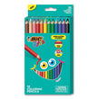 BIC CORP. Kids Jumbo Coloring Pencils, 1 mm, Assorted Lead and Barrel Colors, 12/Pack