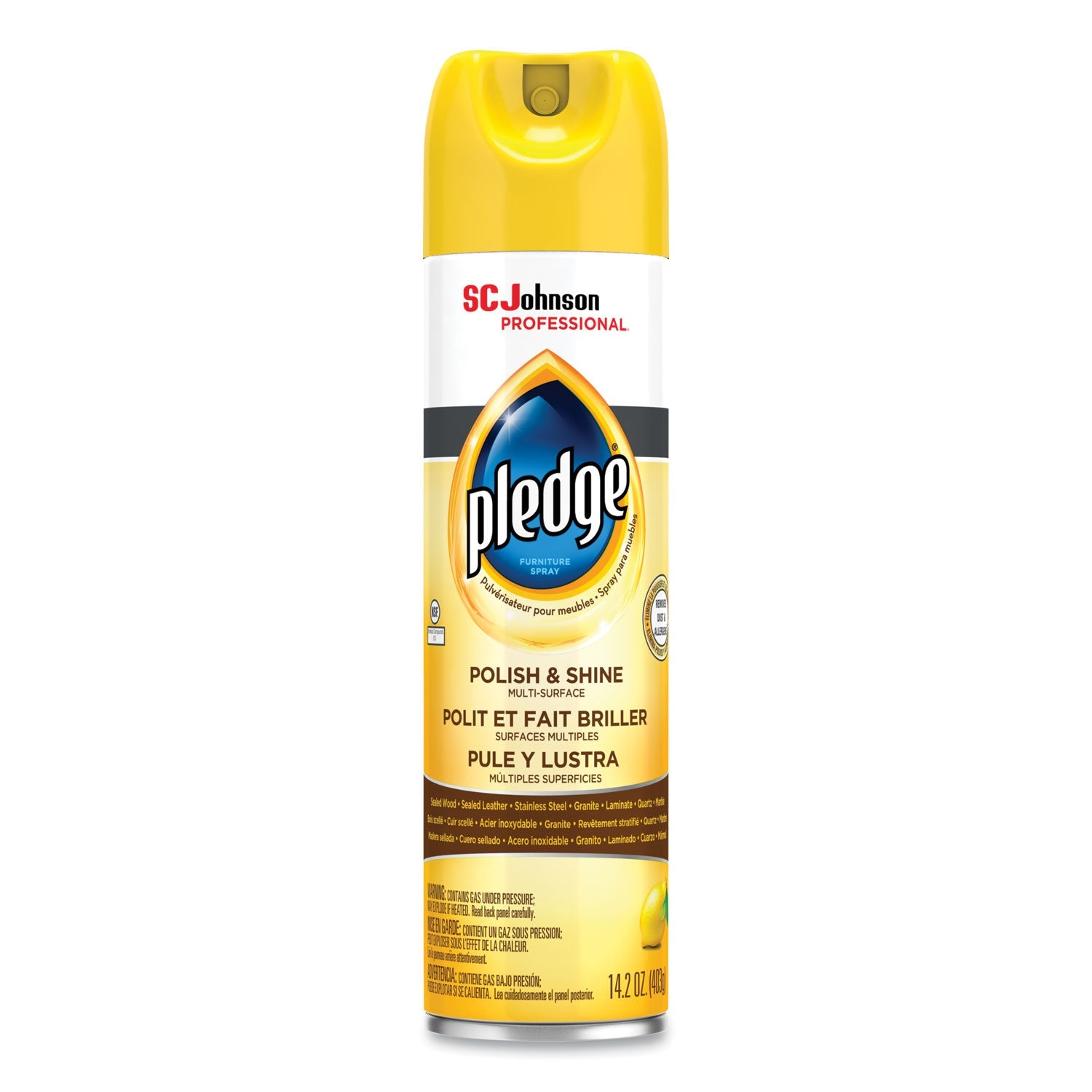 Furniture Polish, Lemon, 14.2 oz Aerosol Spray - OrderMe