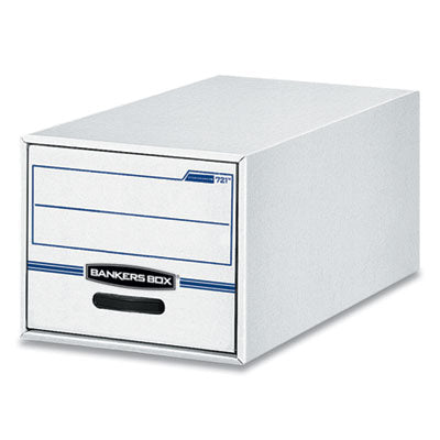 FELLOWES MFG. CO. STOR/DRAWER Basic Space-Savings Storage Drawers, Letter Files, 14" x 25.5" x 11.5", White/Blue, 6/Carton - OrdermeInc