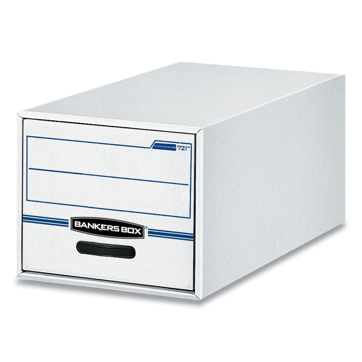 FELLOWES MFG. CO. STOR/DRAWER Basic Space-Savings Storage Drawers, Letter Files, 14" x 25.5" x 11.5", White/Blue, 6/Carton - OrdermeInc