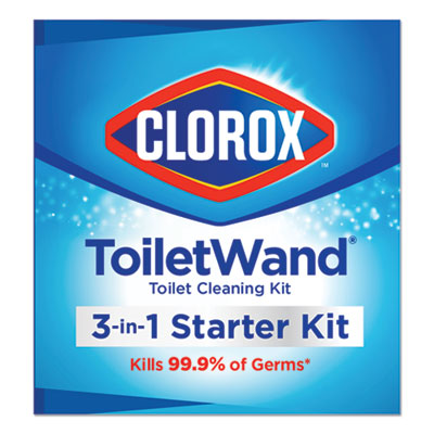 ToiletWand Disposable Toilet Cleaning System: Handle, Caddy and Refills, White, 6/Carton OrdermeInc OrdermeInc