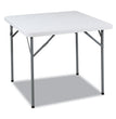 IndestrucTable Classic Folding Table, Square, 34" x 34" x 29", Platinum Granite OrdermeInc OrdermeInc